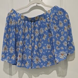 American Rag Blue and White Floral Skirt